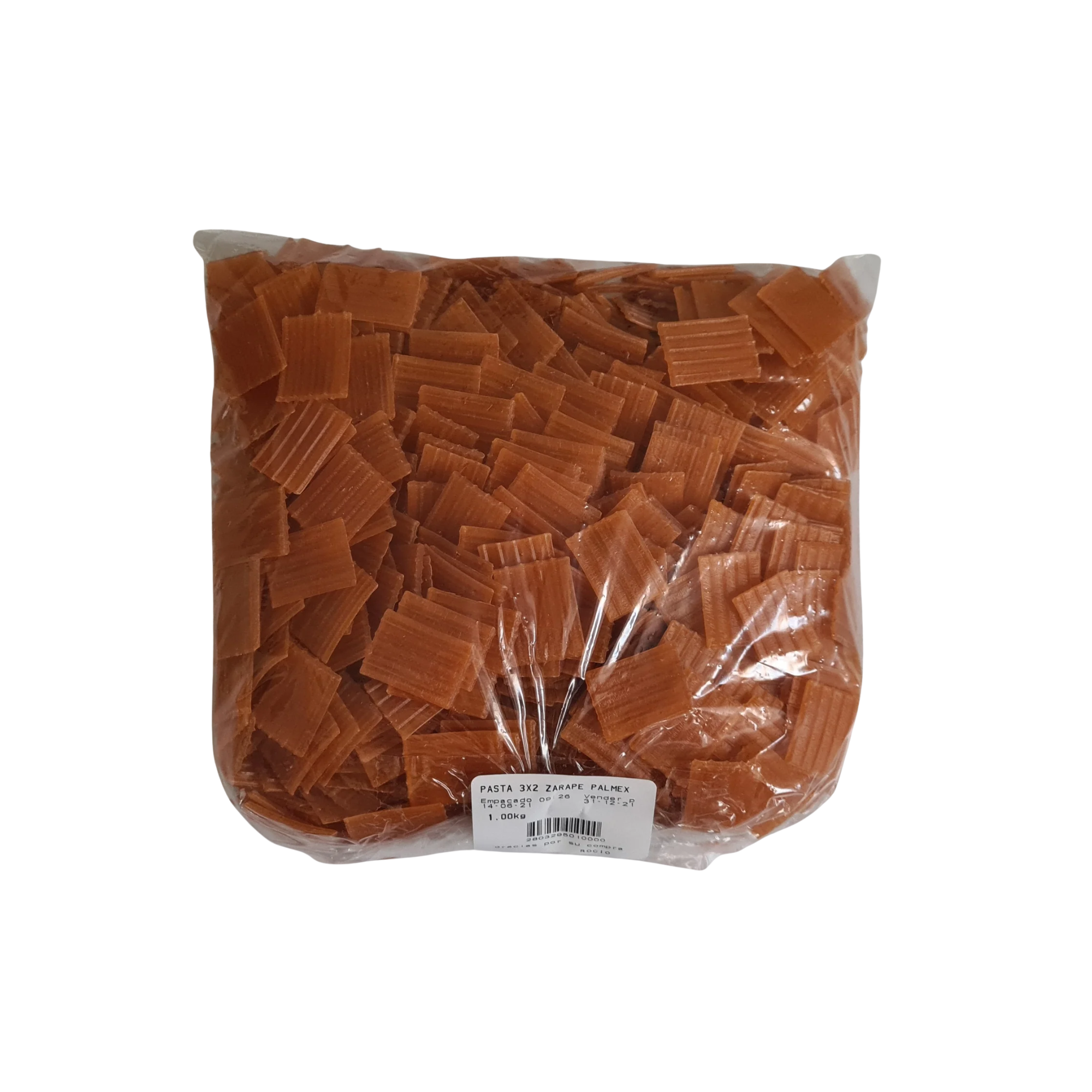 Pasta para Chicharrón Tipo Zarape 3x2 Palmex - Bolsa de 1 kg