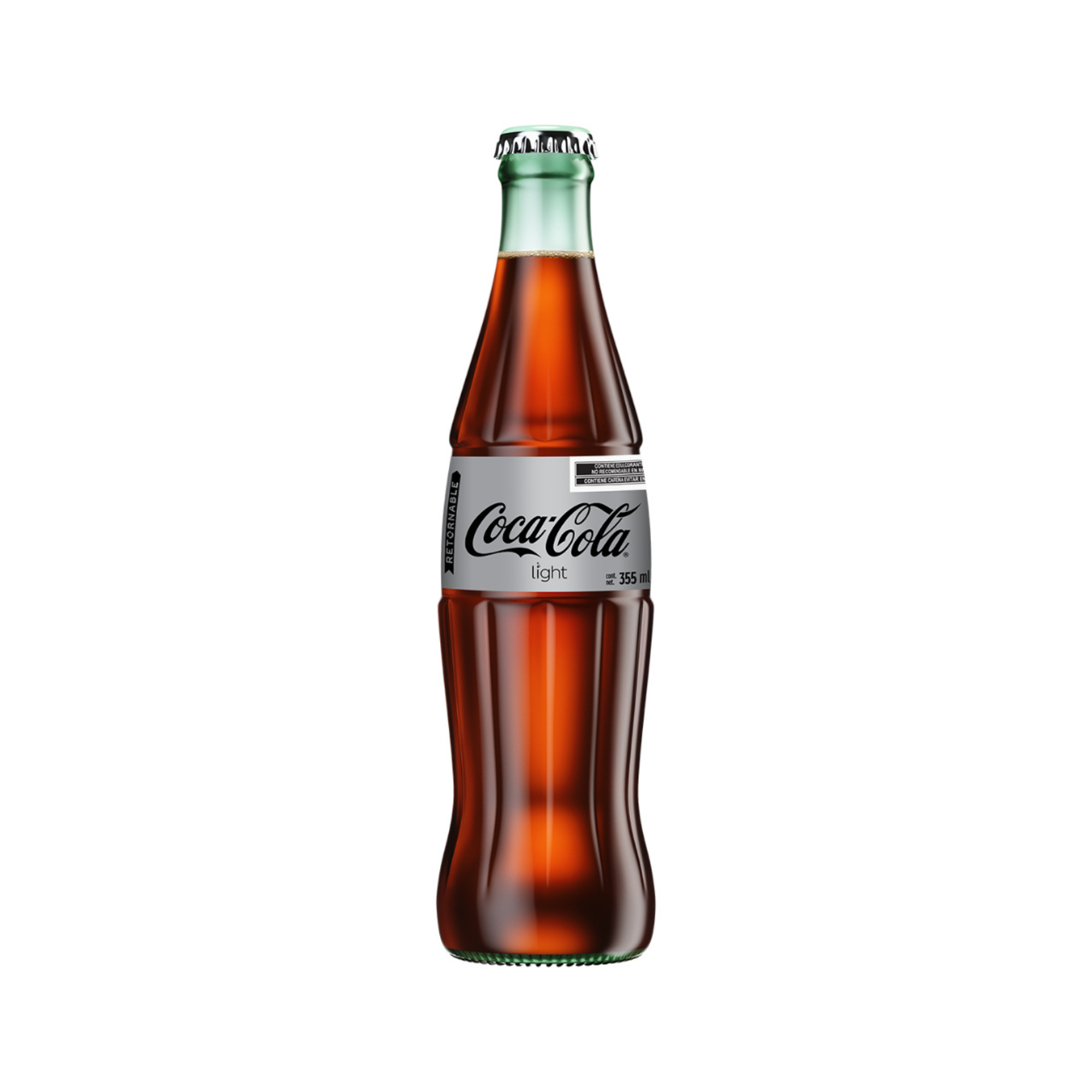Refresco Coca-Cola Light 355 ml - Botella de Vidrio Retornable