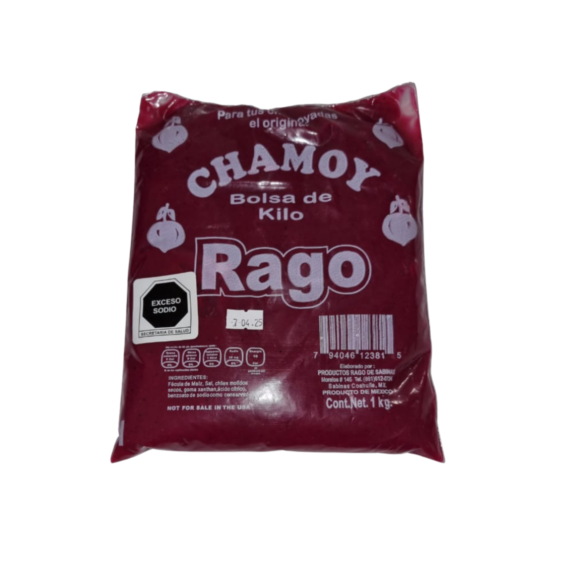 Pulpa de Chamoy Rago Bolsa de 1 kg Venta al Mayoreo