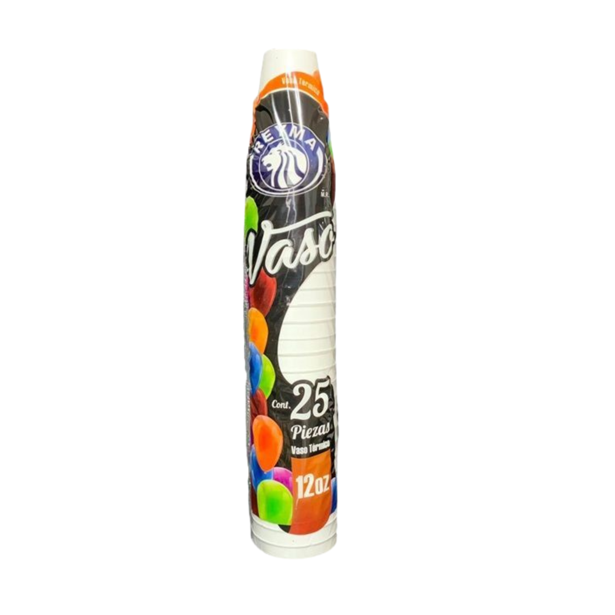 Vaso Térmico Reyma No. 12 (12oz) Paquete con 25 Piezas