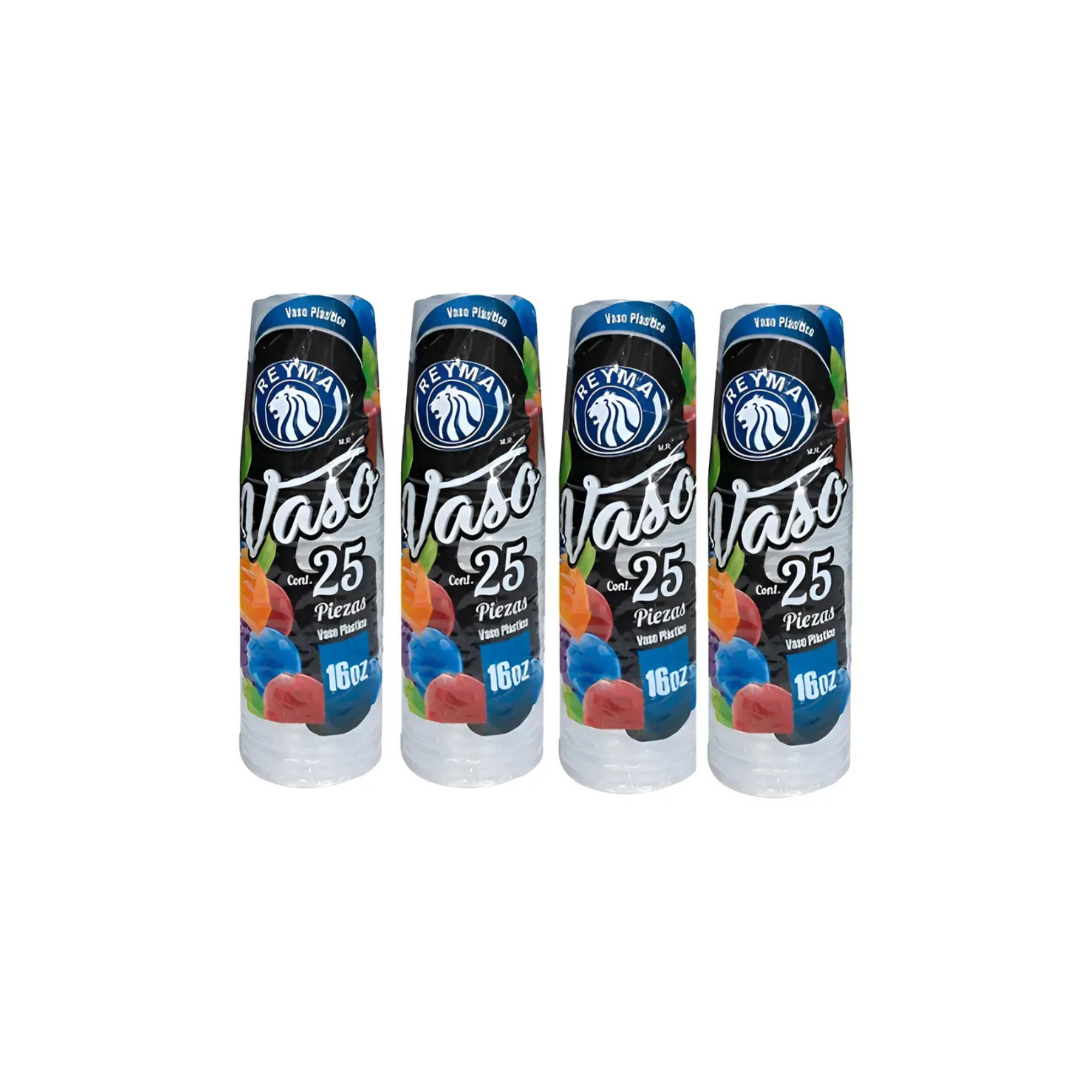 Vaso Plástico Reyma #16 Ancho (16oz) - Paquete con 25 Piezas