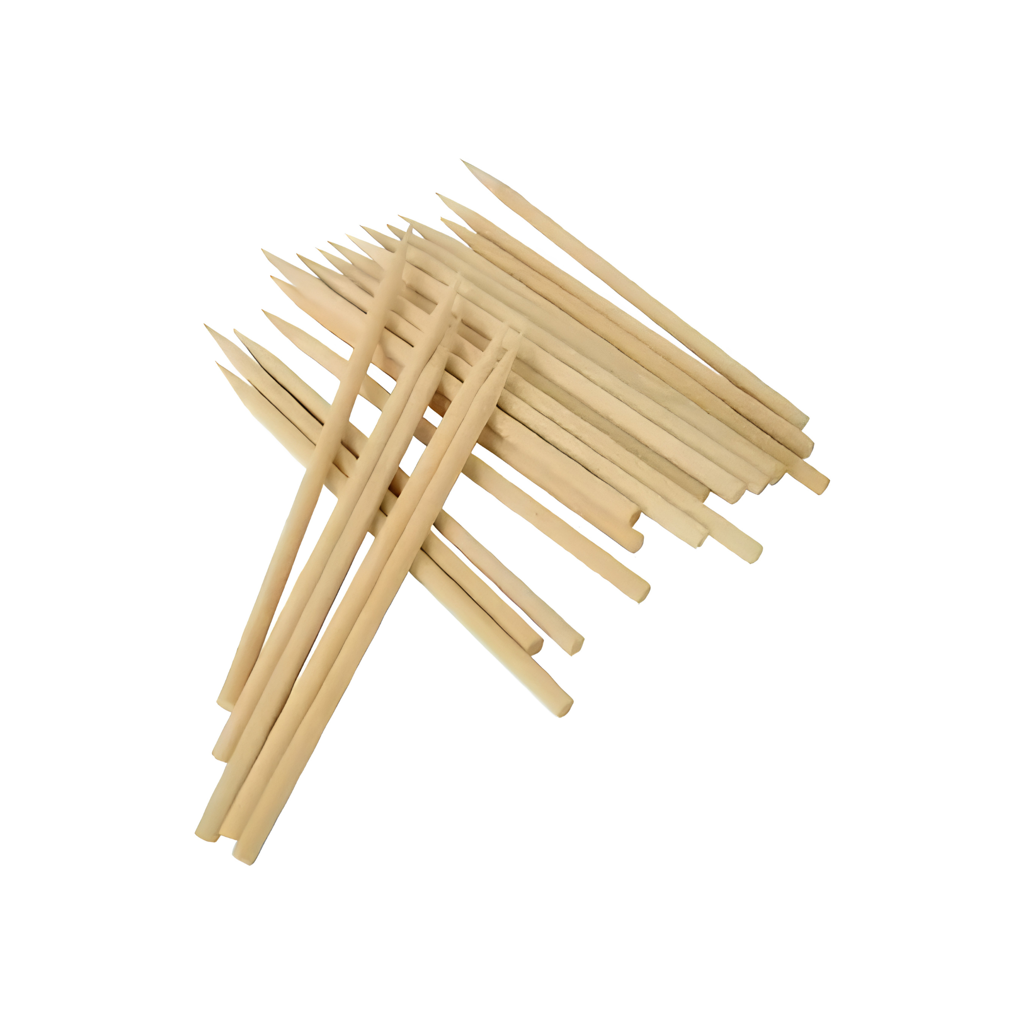Palo de Madera con Punta para Banderilla y Brocheta Paquete Mayoreo