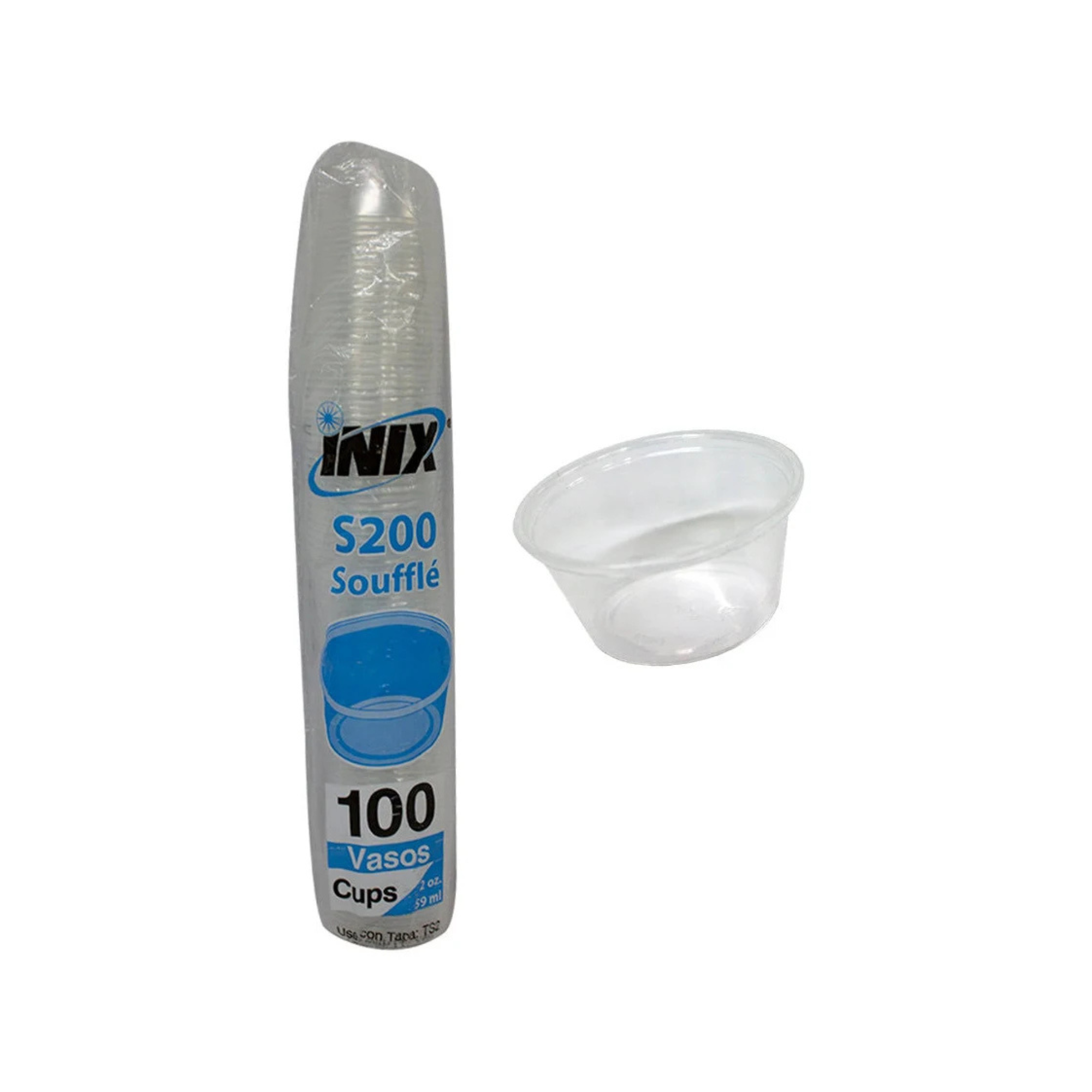 Vaso para Soufflé INIX S200 2oz Paquete con 100 Piezas