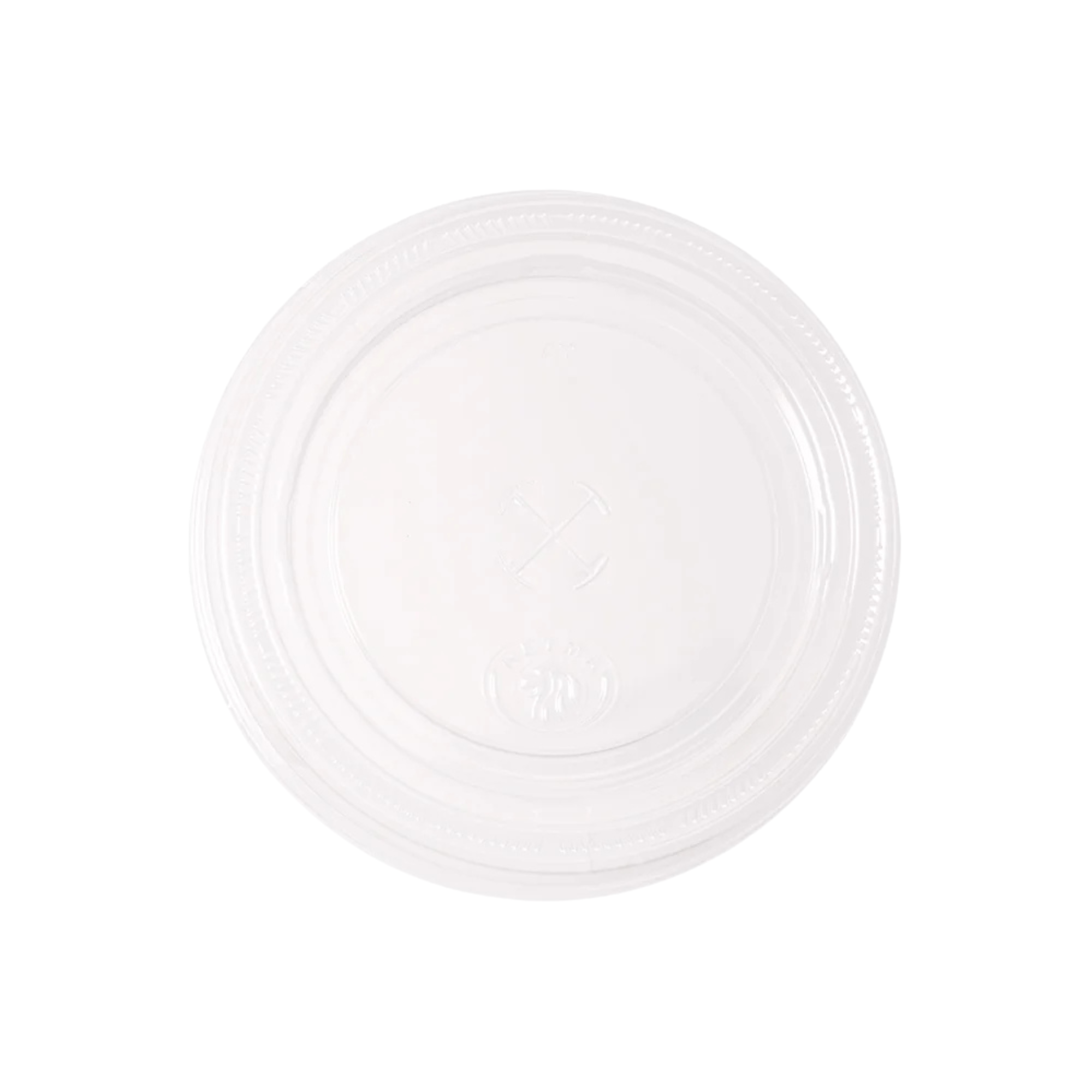 Tapa Ranurada de Plástico Transparente para Vaso
