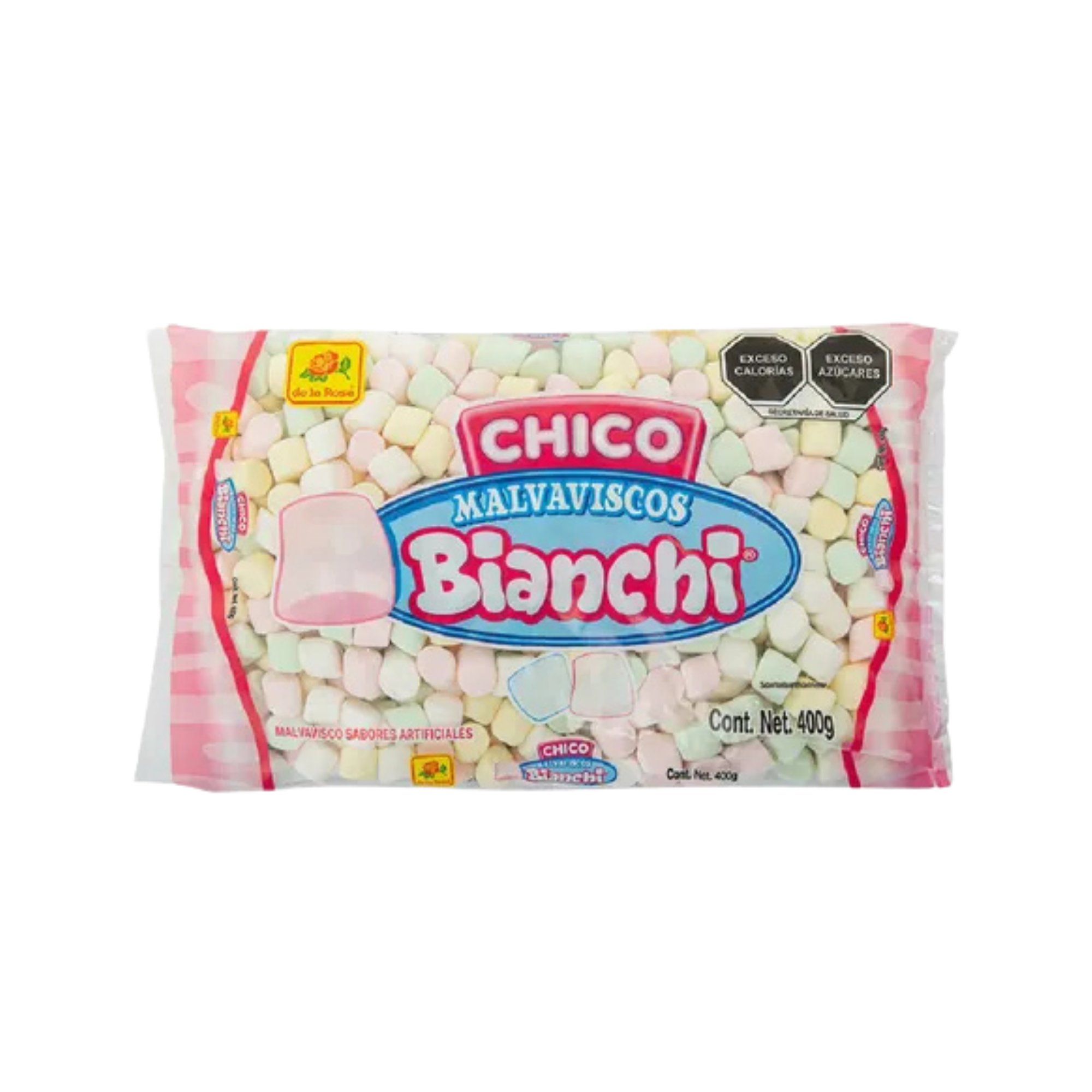 Malvaviscos Chico Surtidos de Colores Bianchi De la Rosa - Bolsa con 400 g