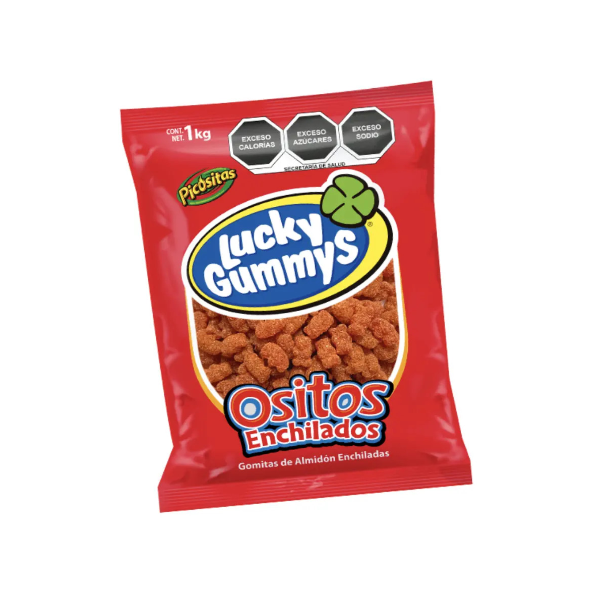 Gomitas de Almidón Enchiladas Picositas Ositos Lucky Gummys - Bolsa con 1 kg