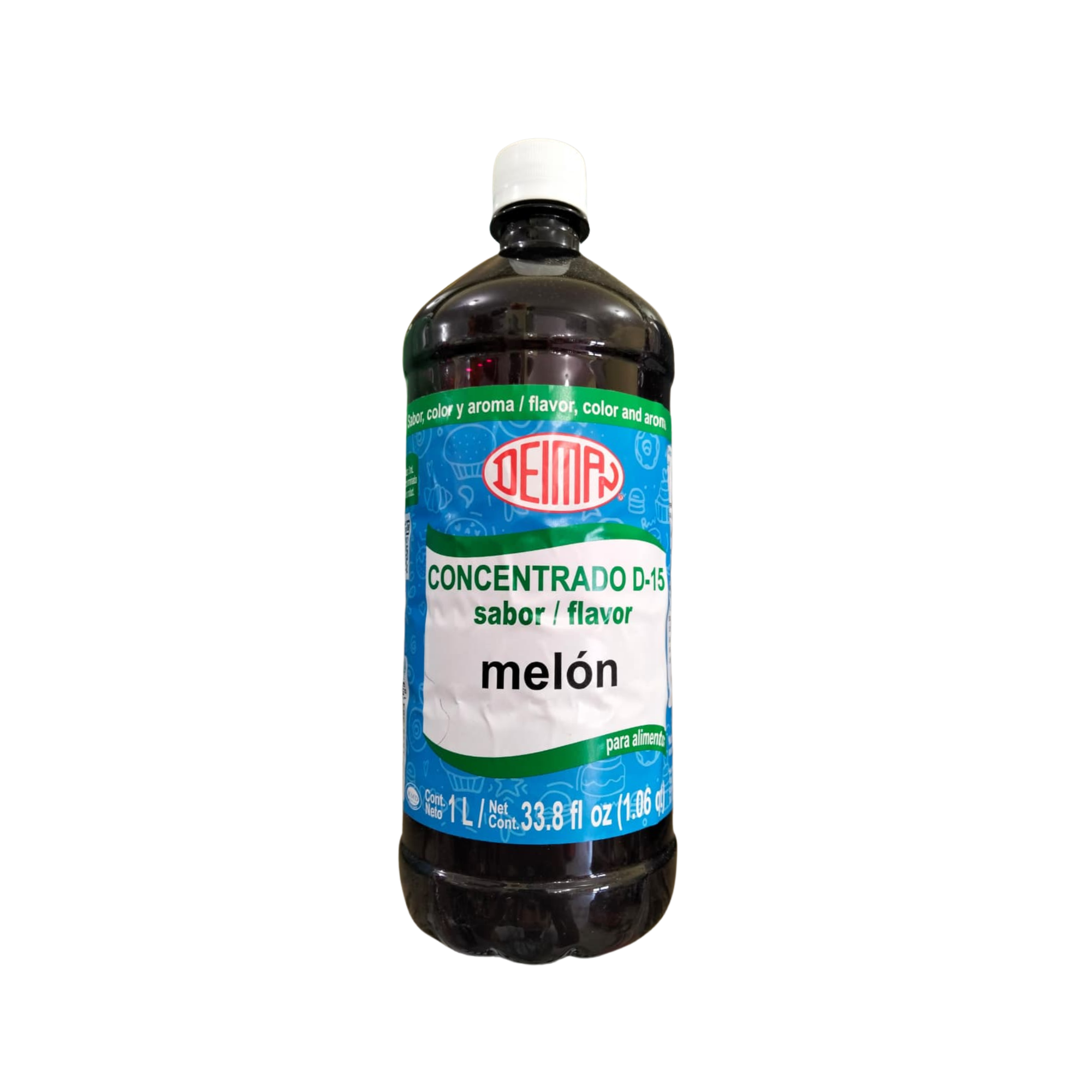 Concentrado D-15 Sabor Melón Deiman - Botella de 413 ml (Sabor, Color y Aroma)