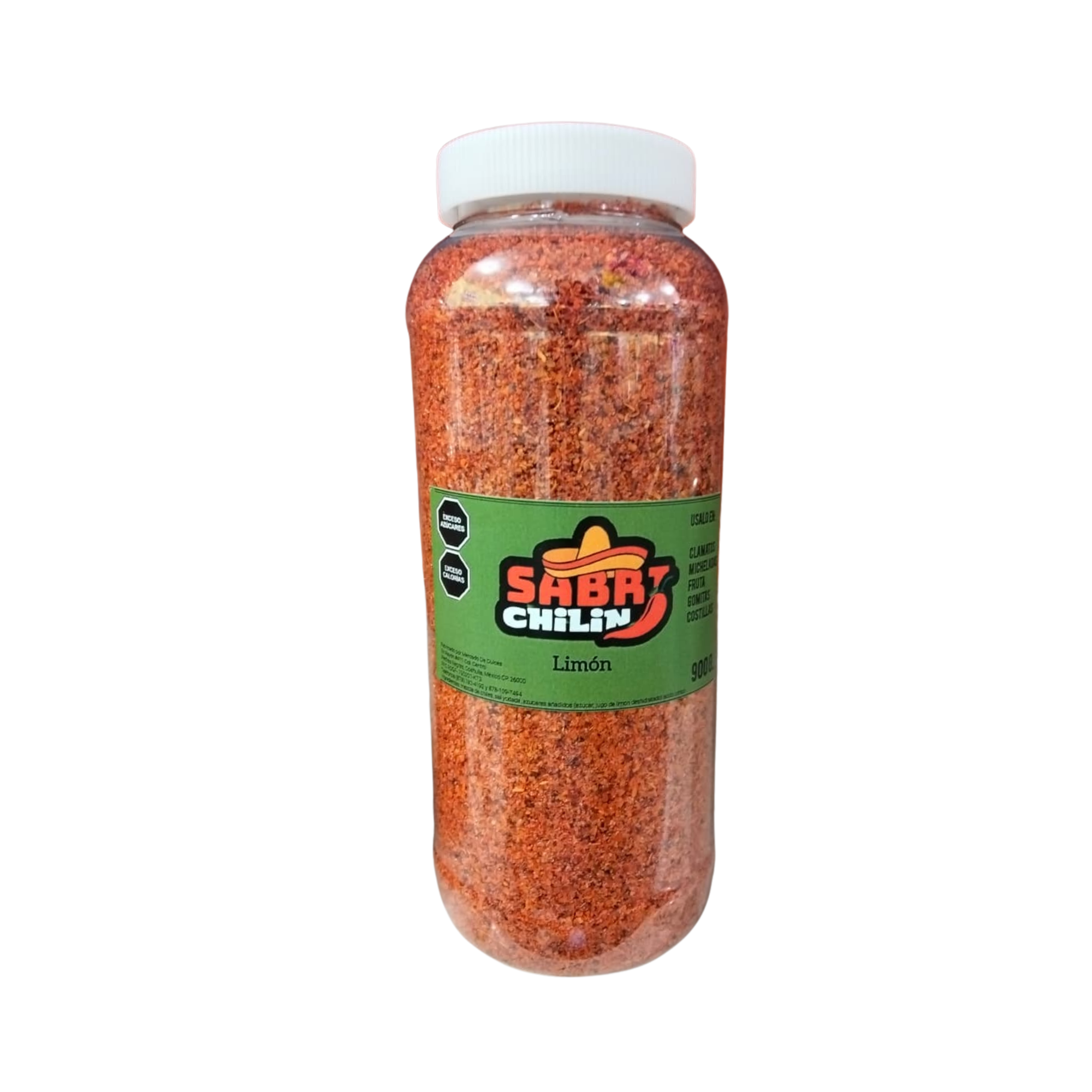 Bote de Chile en Polvo Sabrichilín Sabor Limón - Envase Institucional con 900 g