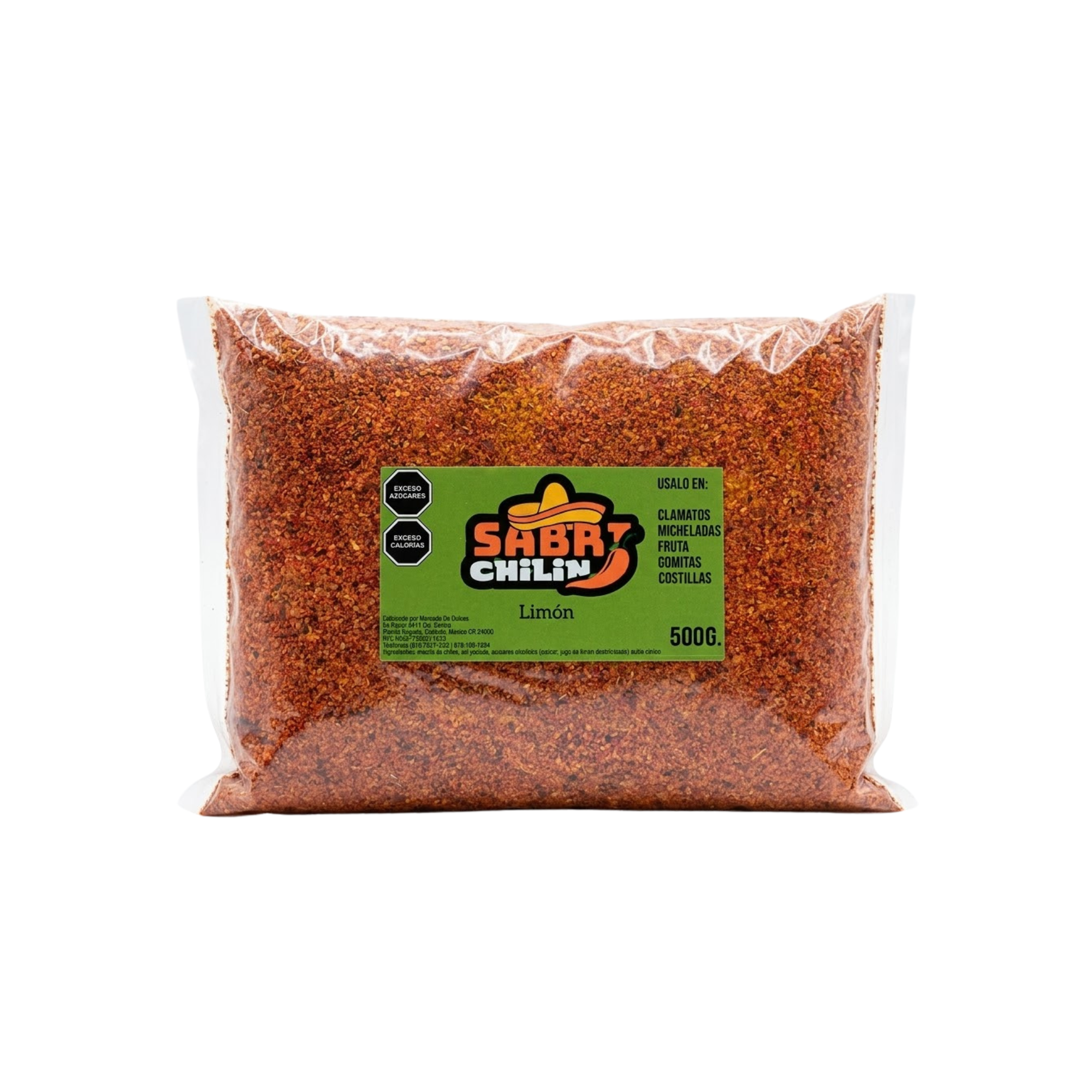 Bolsa de Chile en Polvo Sabrichilín Sabor Limón - Envase a Granel con 500 g