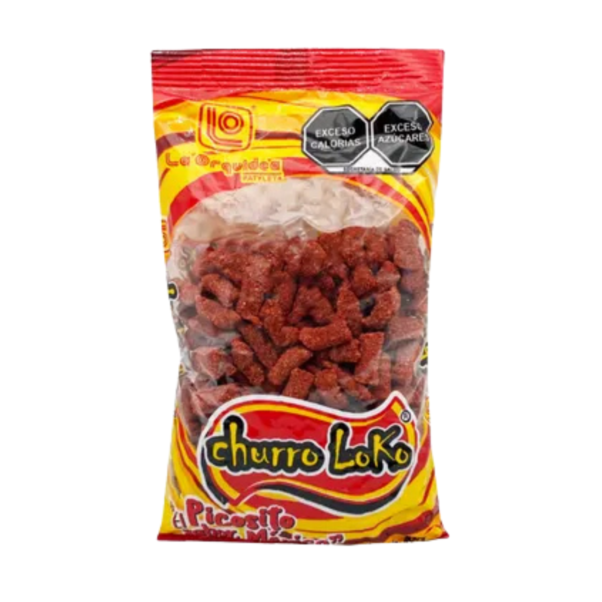 Botana de Harina Enchilada Churro Loko La Orquídea - Bolsa Individual