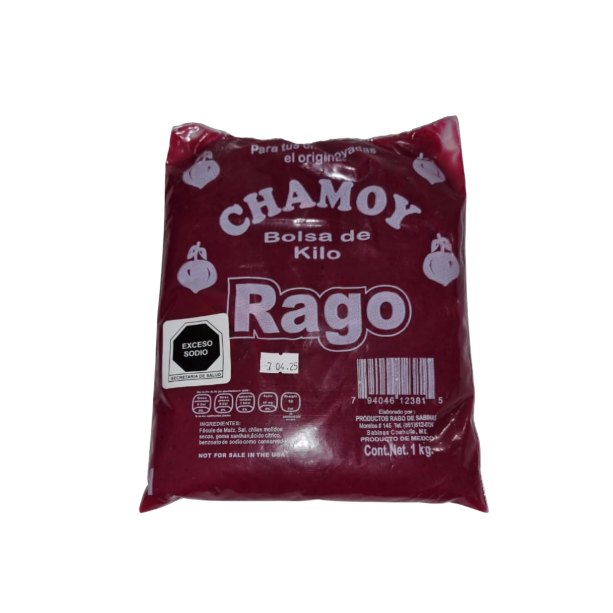 Pulpa de Chamoy Rago Bolsa de 1 kg Venta al Mayoreo