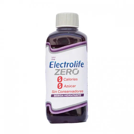 Bebida Hidratante Electrolife Zero Sabor Uva 625 ml - Sin Calorías ni Azúcar