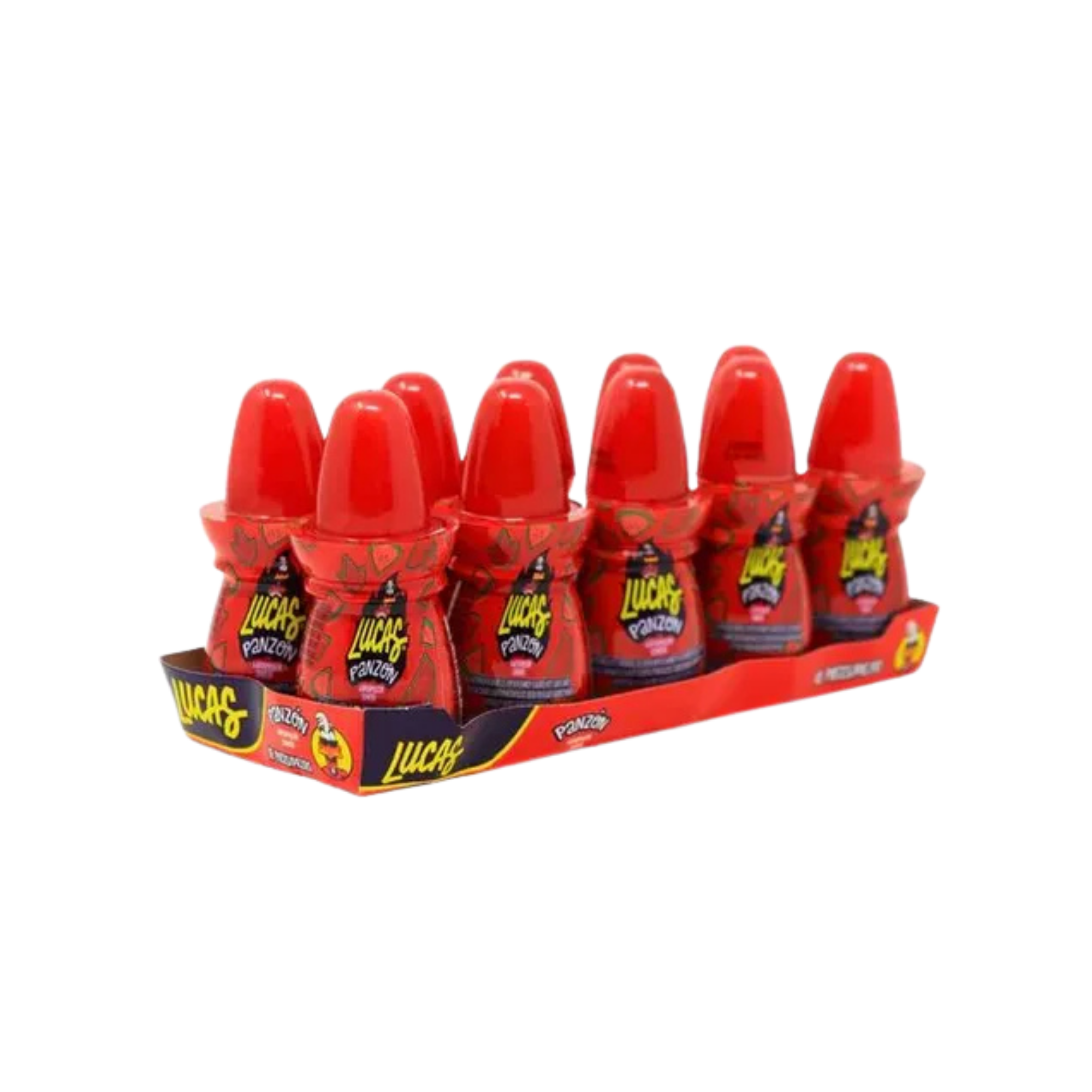 Polvo Enchilado Sabor Sandía Lucas Panzón - Display con 10 Piezas