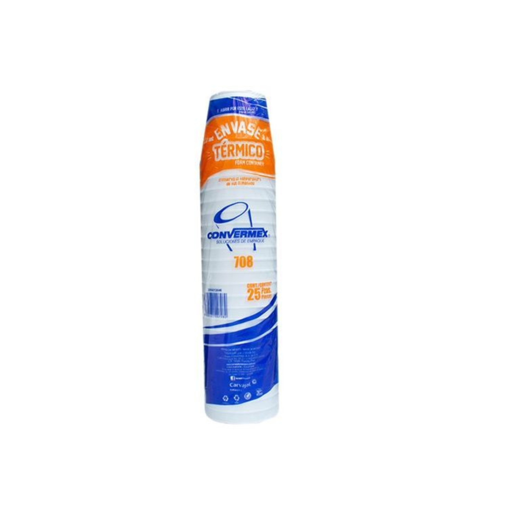 Envase Térmico Convermex 708 Paquete con 25 Piezas
