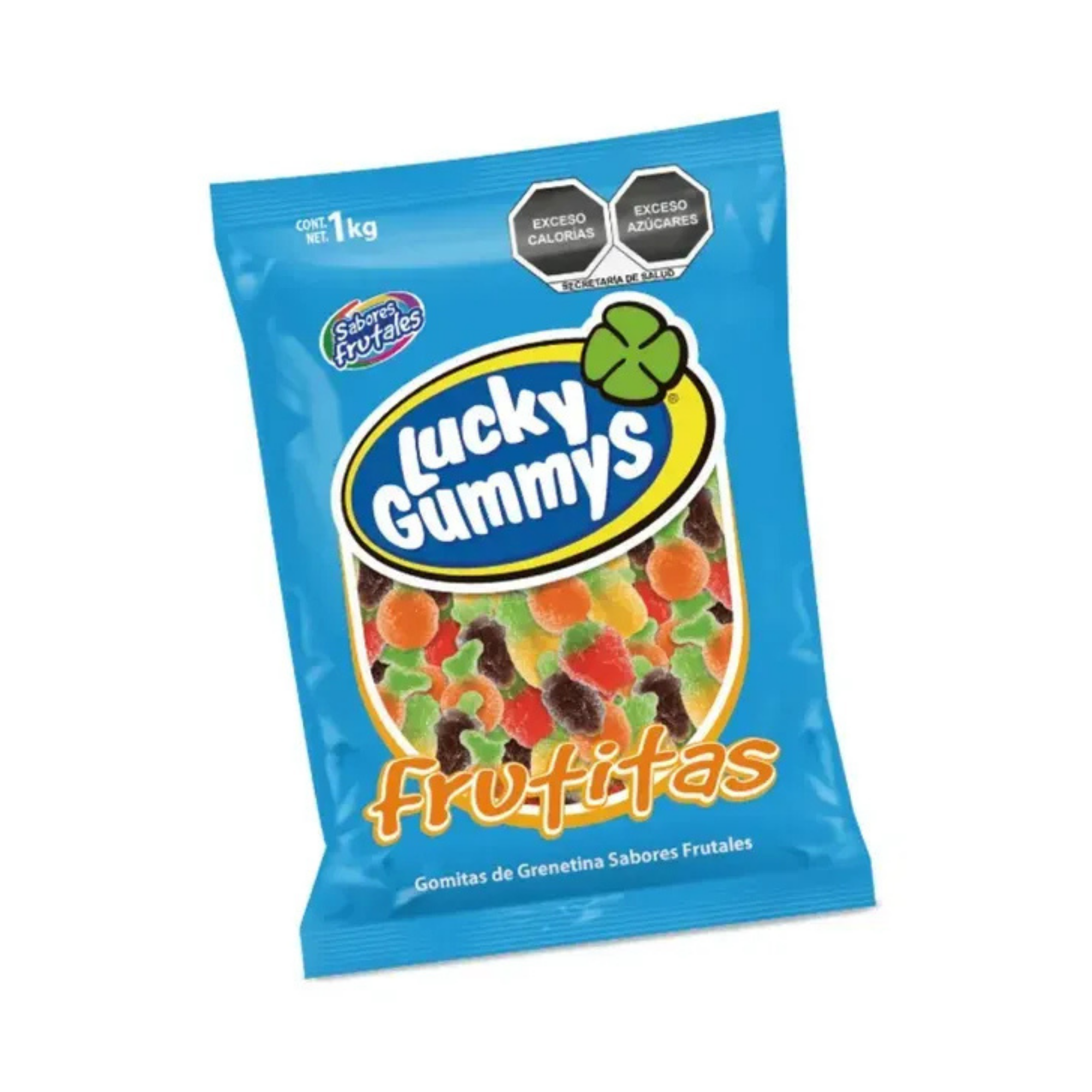 Gomitas de Grenetina Sabores Frutales Frutitas Lucky Gummys - Bolsa de 1 kg