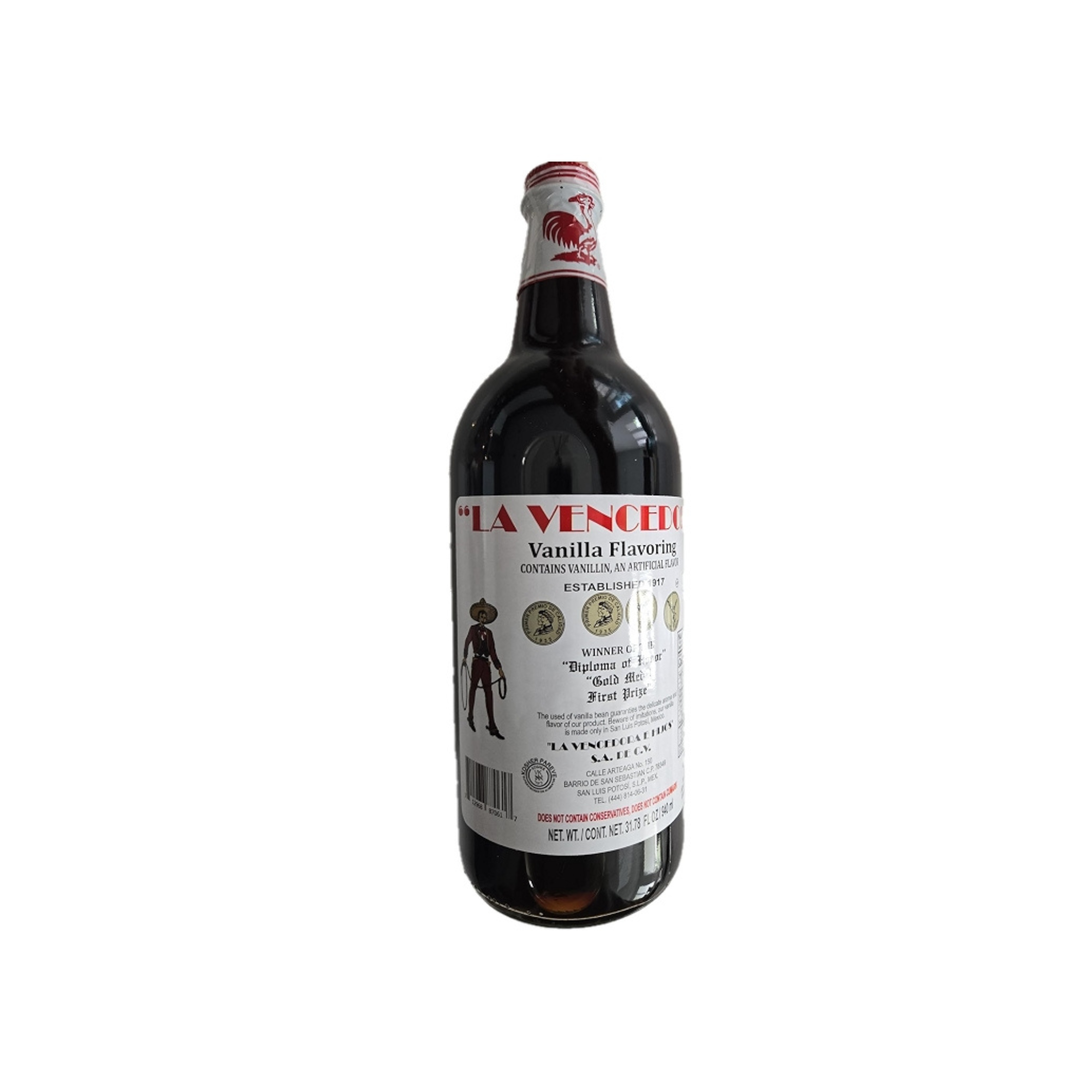 Saborizante Artificial de Vainilla La Vencedora - Botella con 1 Litro