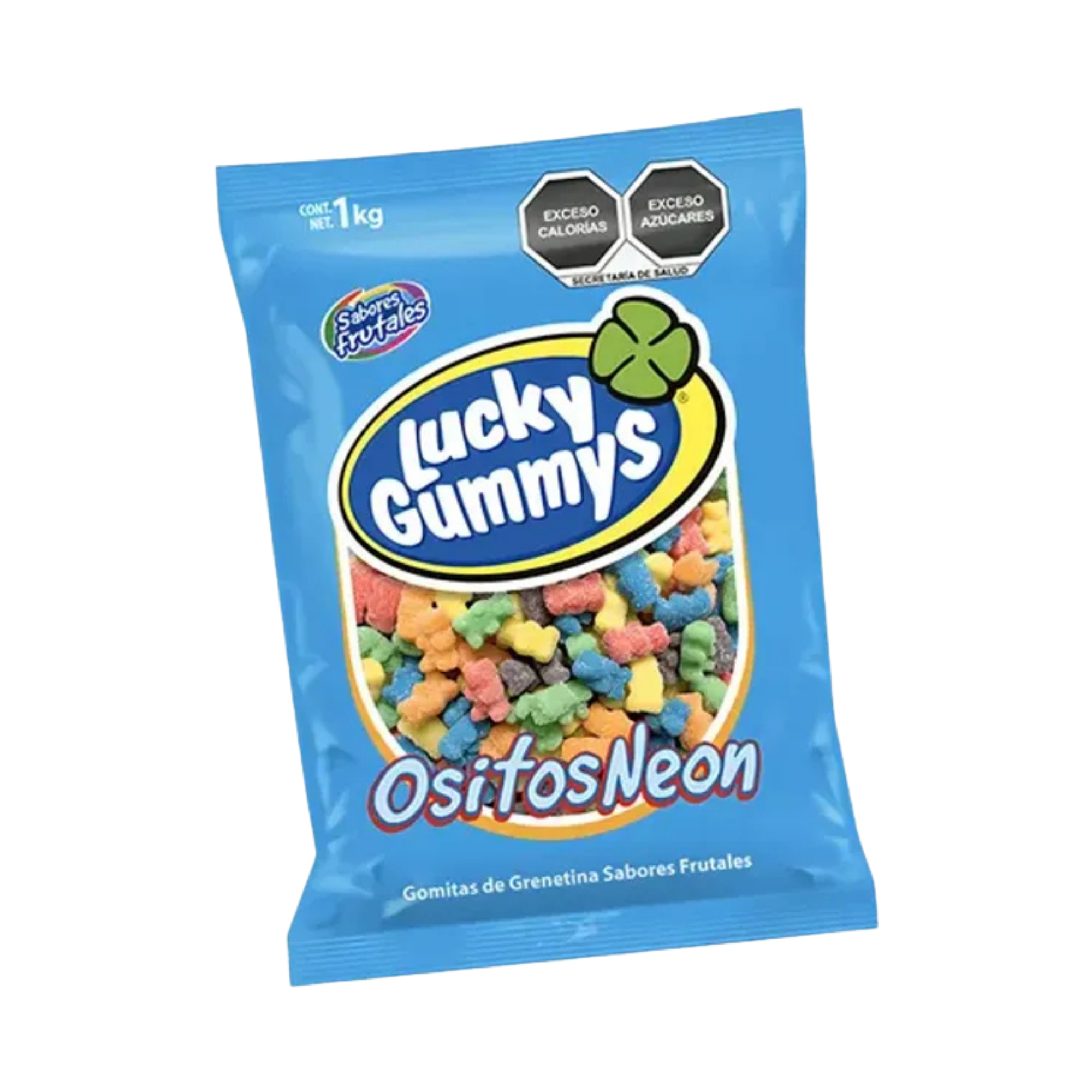 Gomitas de Grenetina Sabores Frutales Ositos Lucky Gummys - Bolsa de 1 kg