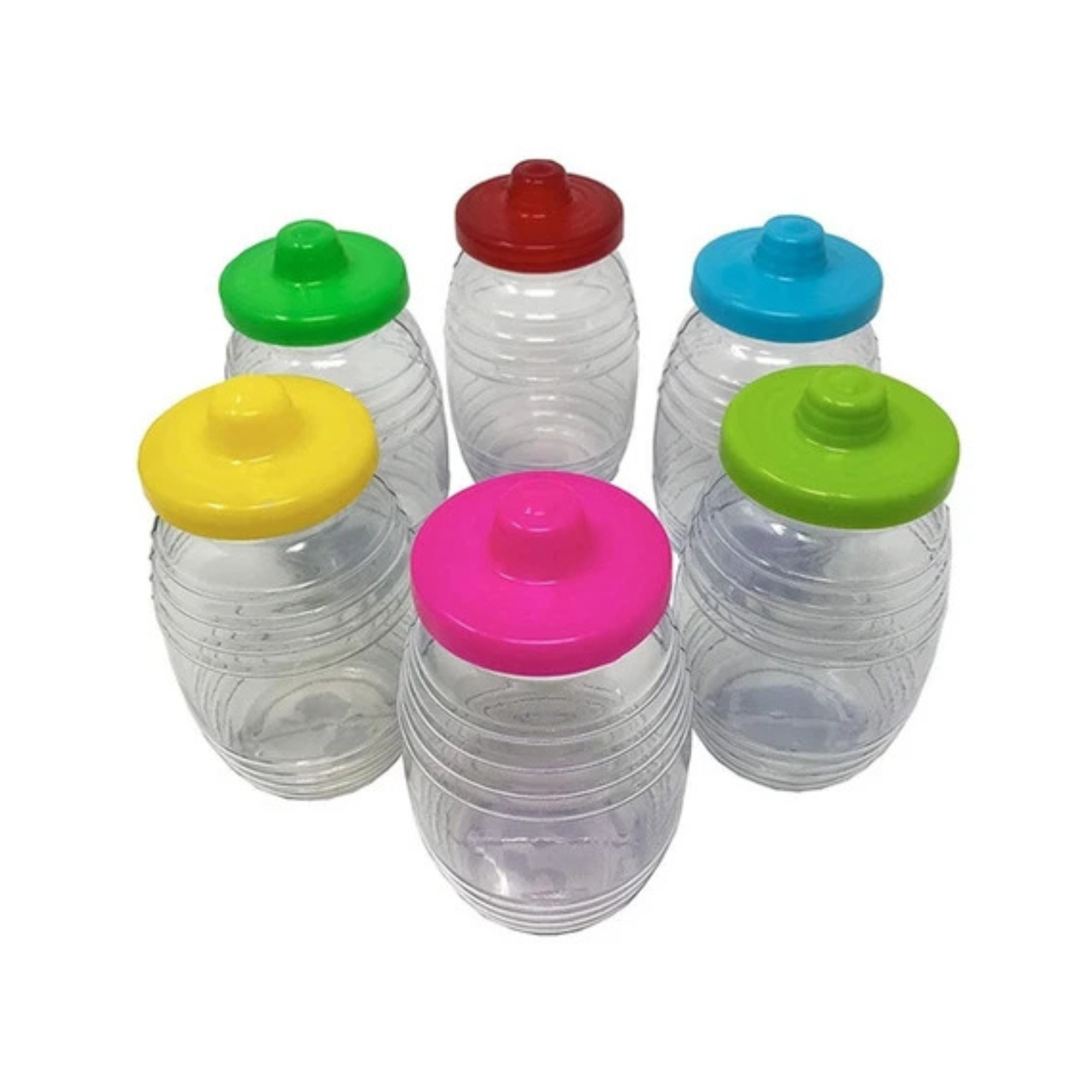 Barril de PVC con Tapa de Color 1 Litro