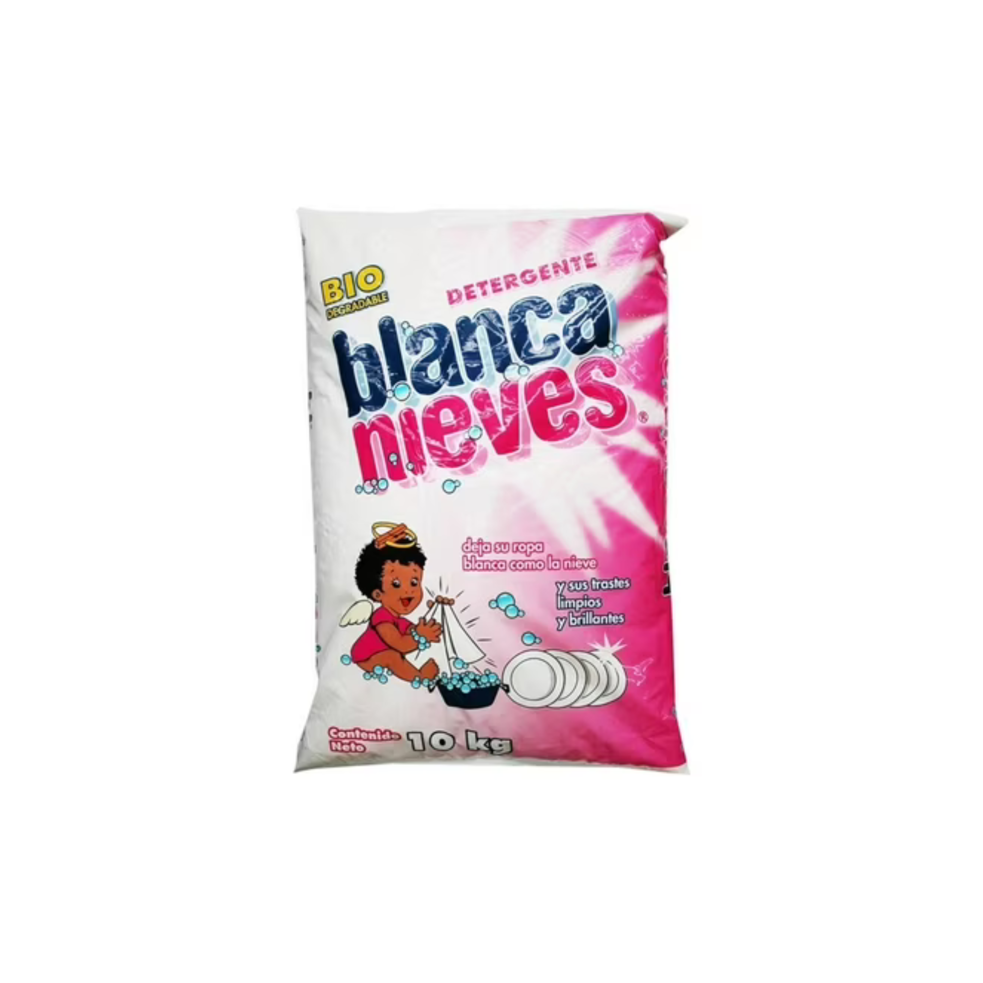Detergente en Polvo Biodegradable Blanca Nieves Bulto de 10 kg