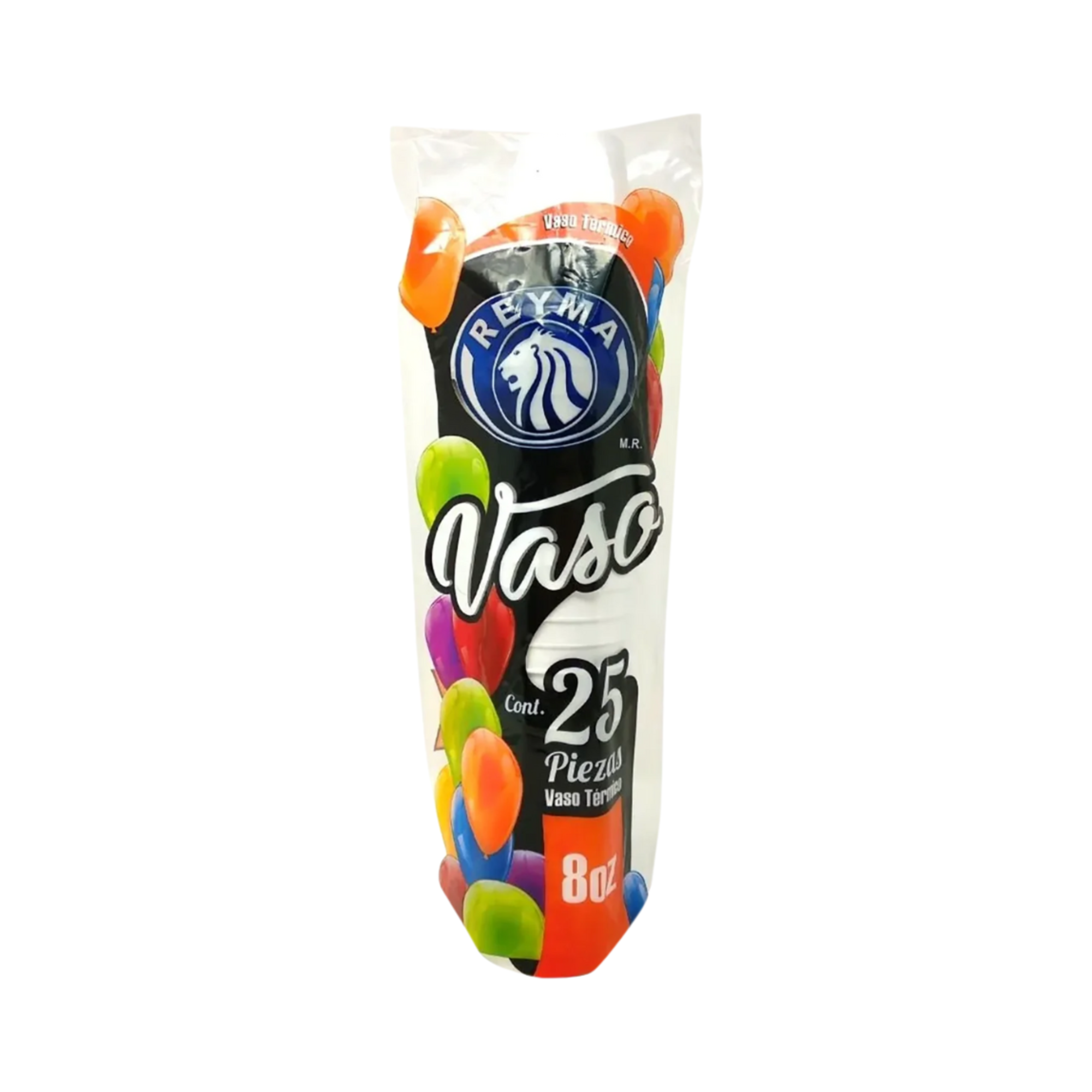 Vaso Térmico Reyma No. 8 (8oz) Paquete con 25 Piezas
