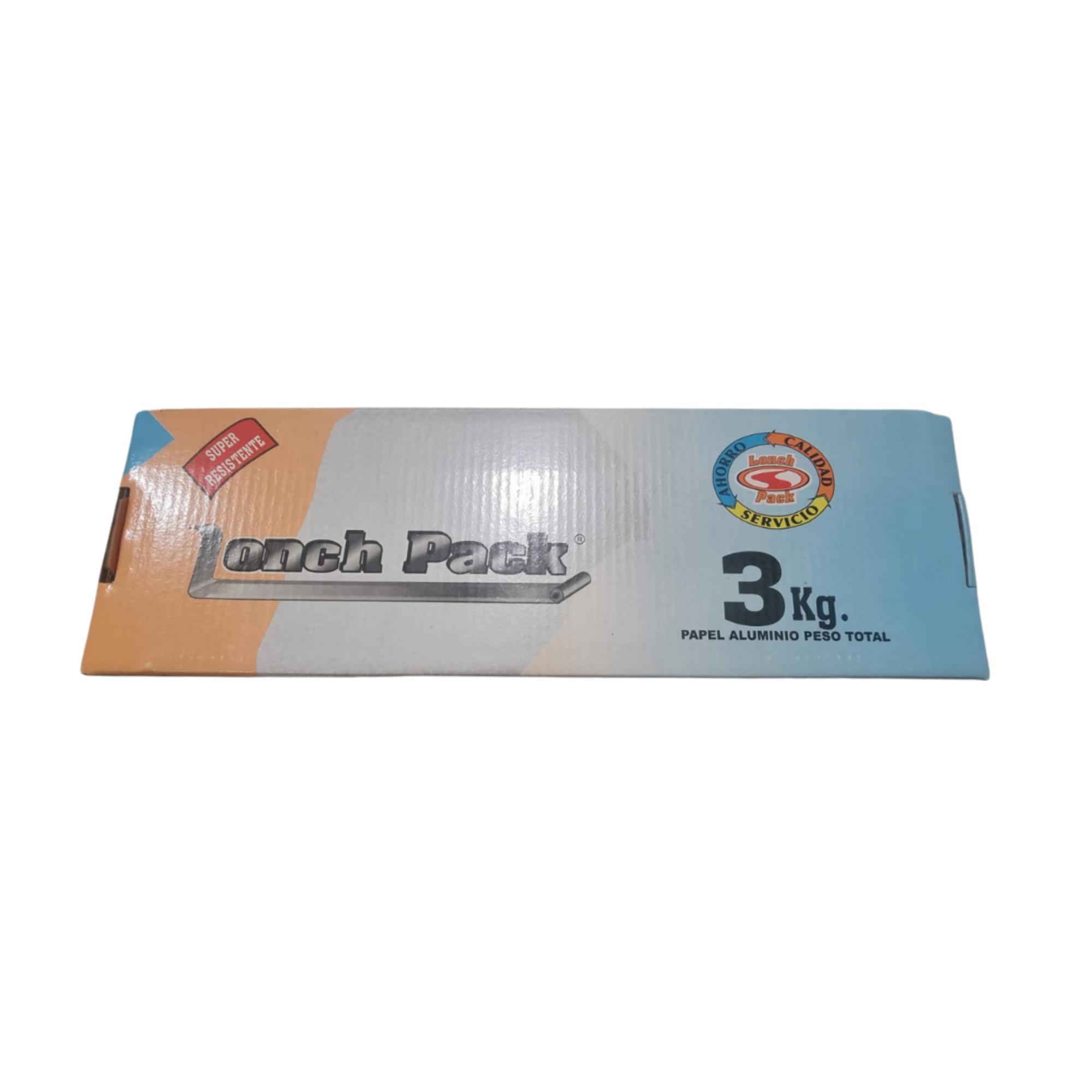 Papel Aluminio Lonch Pack Caja con 4 Rollos (3 kg Peso Total) Venta al Mayoreo
