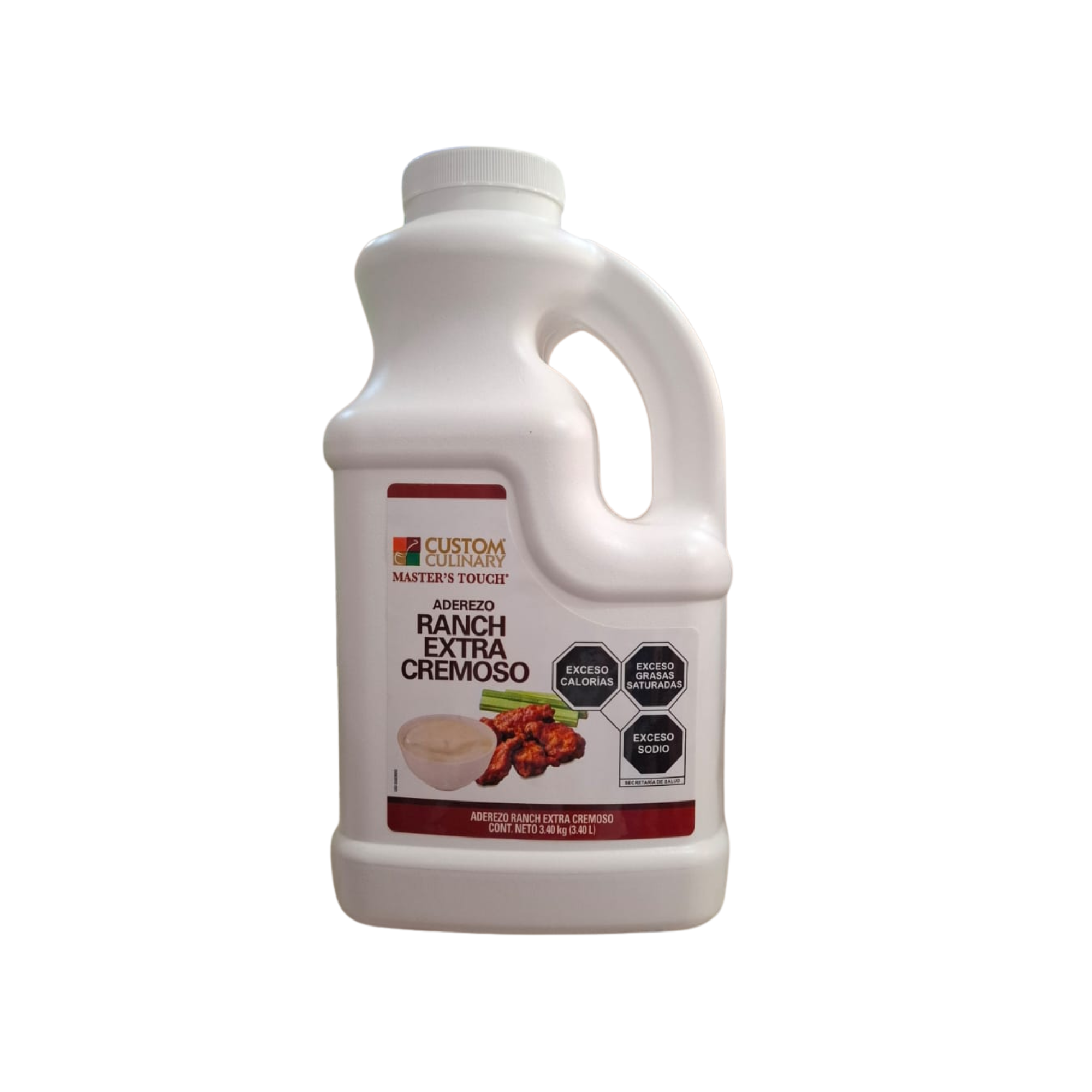 Aderezo Ranch Extra Cremoso Custom Culinary Master's Touch - Galón de 3.4 L (3.40 kg)