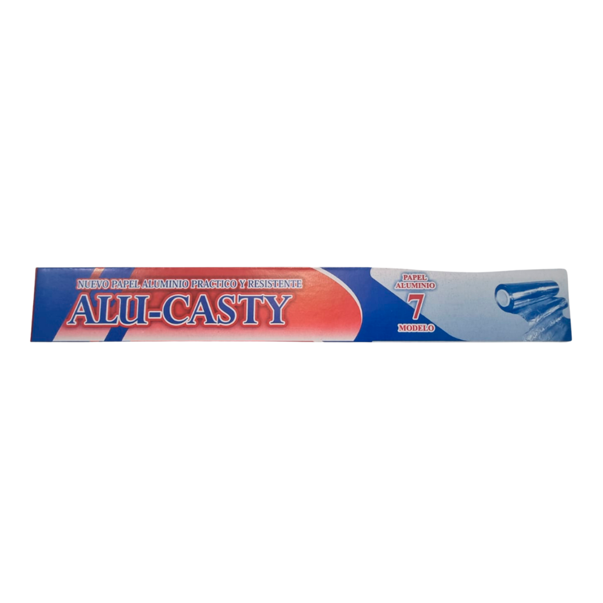 Papel Aluminio Alu-Casty Modelo 7 Rollo Individual Venta al Mayoreo