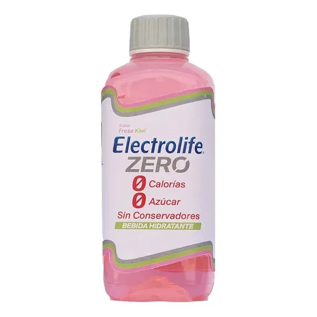 Bebida Hidratante Electrolife Zero Sabor Fresa Kiwi 625 ml - Sin Calorías ni Azúcar