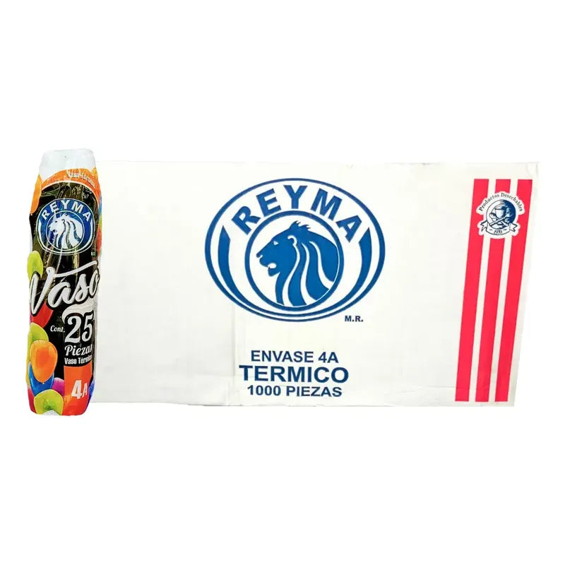Vaso Térmico Reyma No. 4A Paquete con 25 Piezas