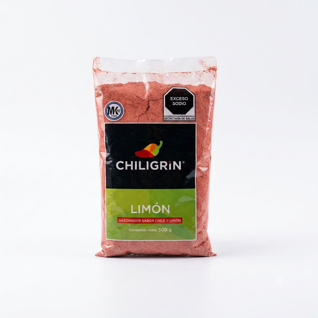 Sazonador Sabor Chile y Limón Chiligrin - Bolsa a Granel con 500 g
