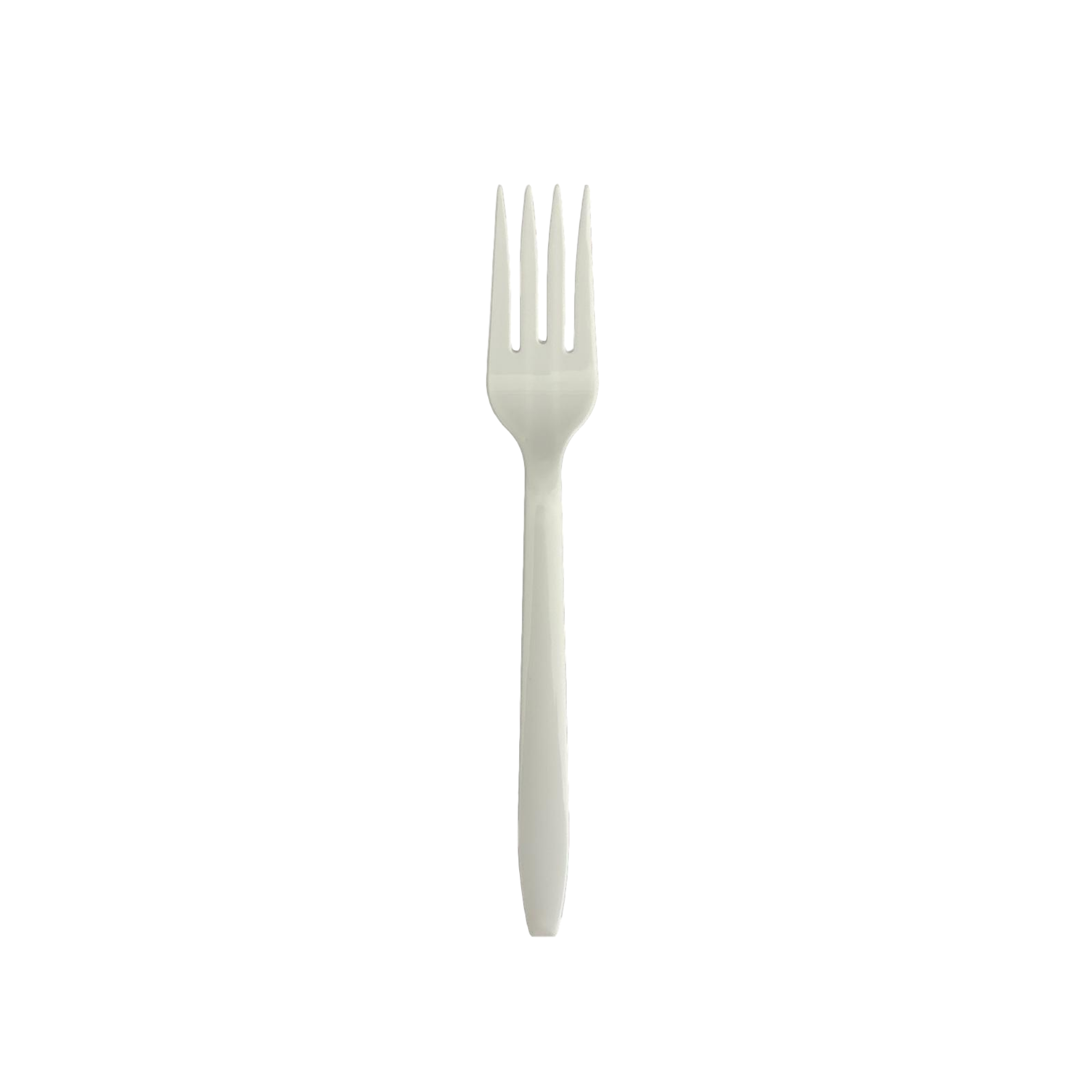 Tenedor Grande de Plástico Blanco SM MTY