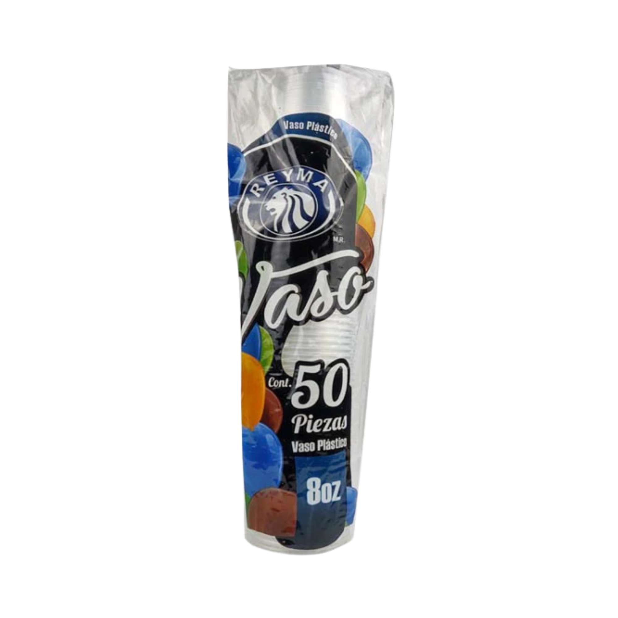 Vaso de Plástico Reyma No. 8 (8oz) Paquete con 50 Piezas