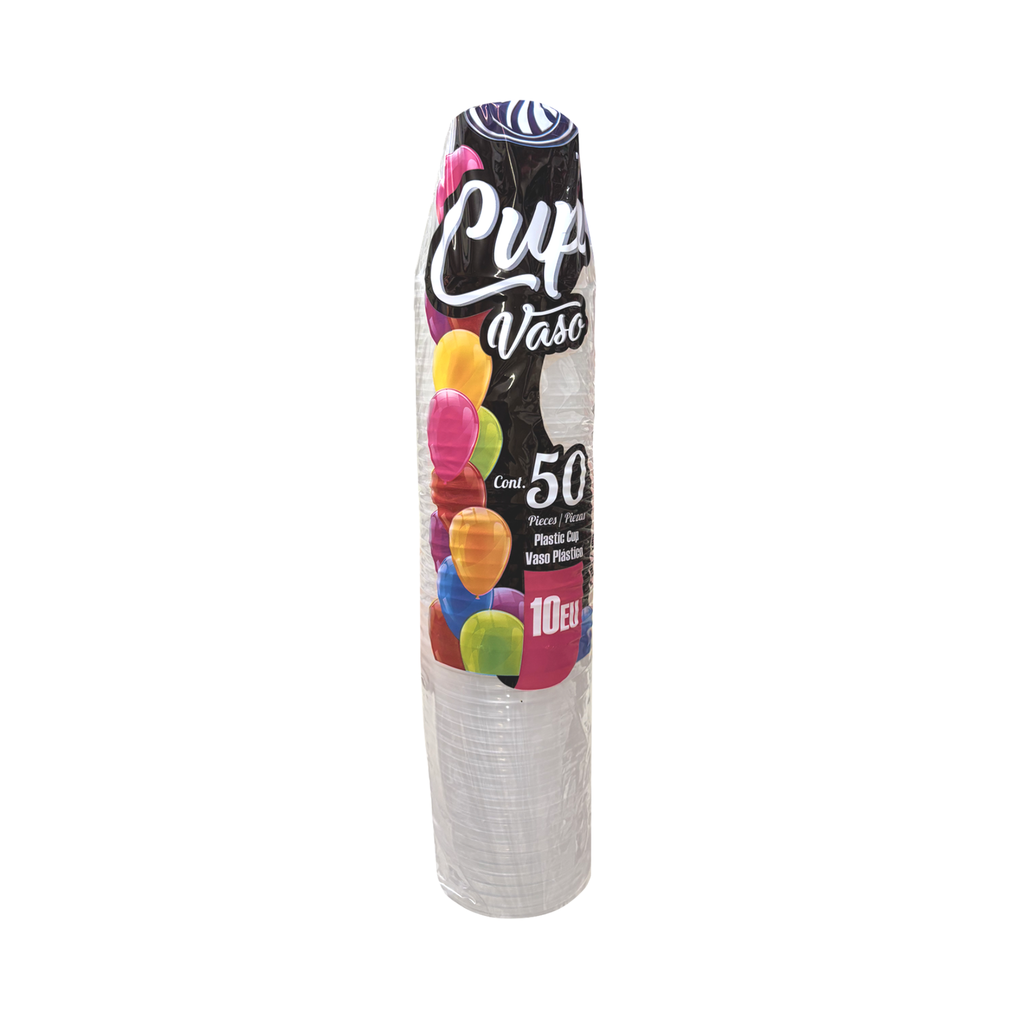 Vaso de Plástico Reyma No. 10 EU Paquete con 50 Piezas