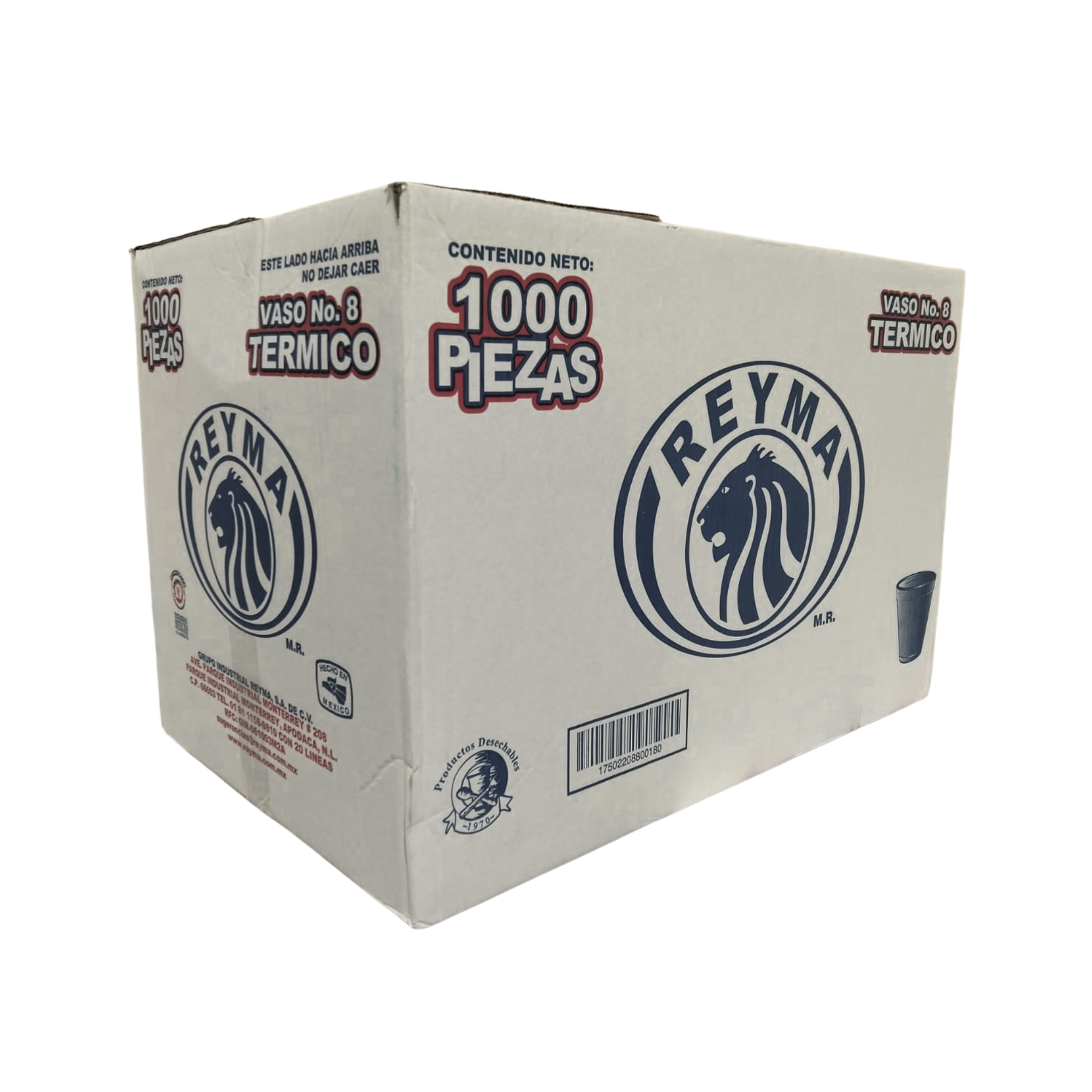 Vaso Térmico Reyma No. 8A Paquete con 25 Piezas