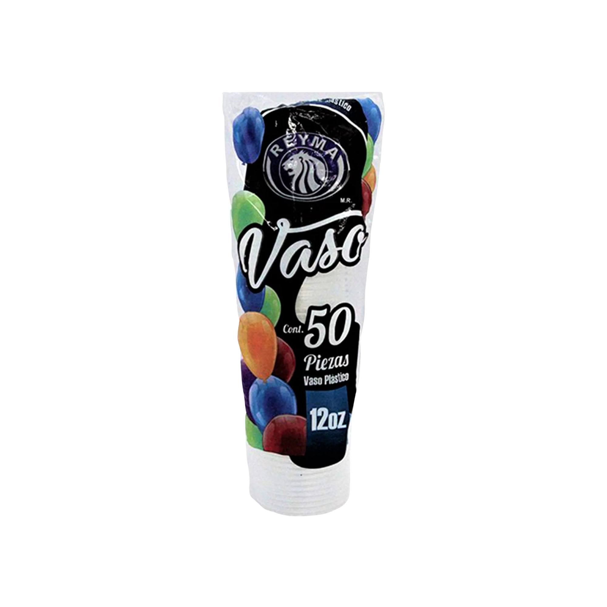 Vaso de Plástico Reyma No. 12 (12oz) Paquete con 50 Piezas
