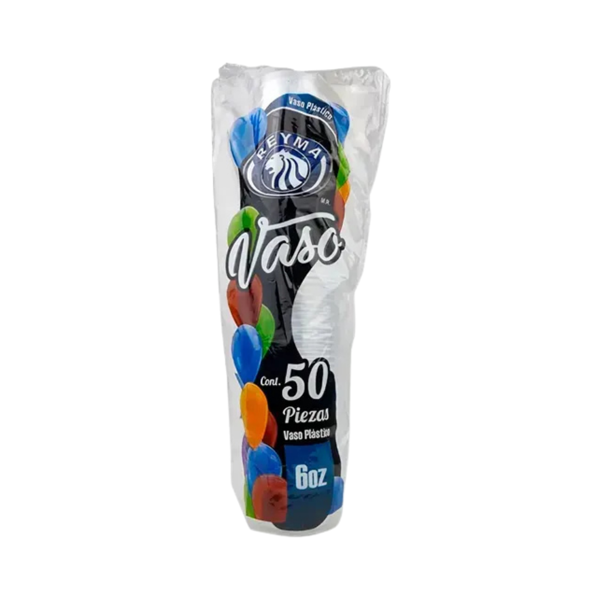 Vaso Plástico Desechable Reyma de 6 oz Paquete con 50 Piezas