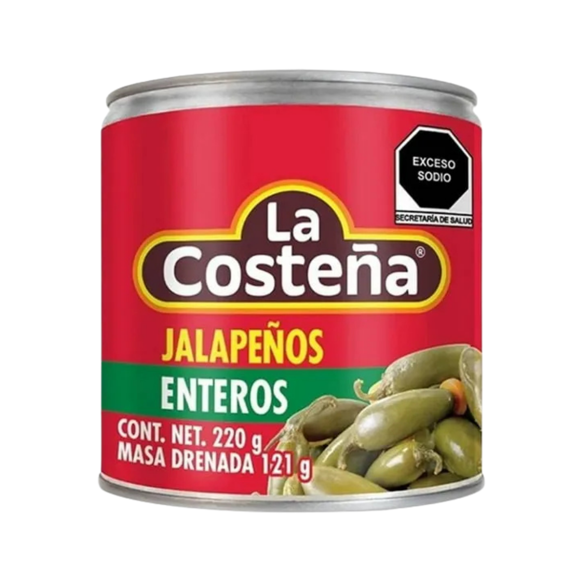 Chiles Jalapeños Enteros en Escabeche La Costeña - Lata de 220 g