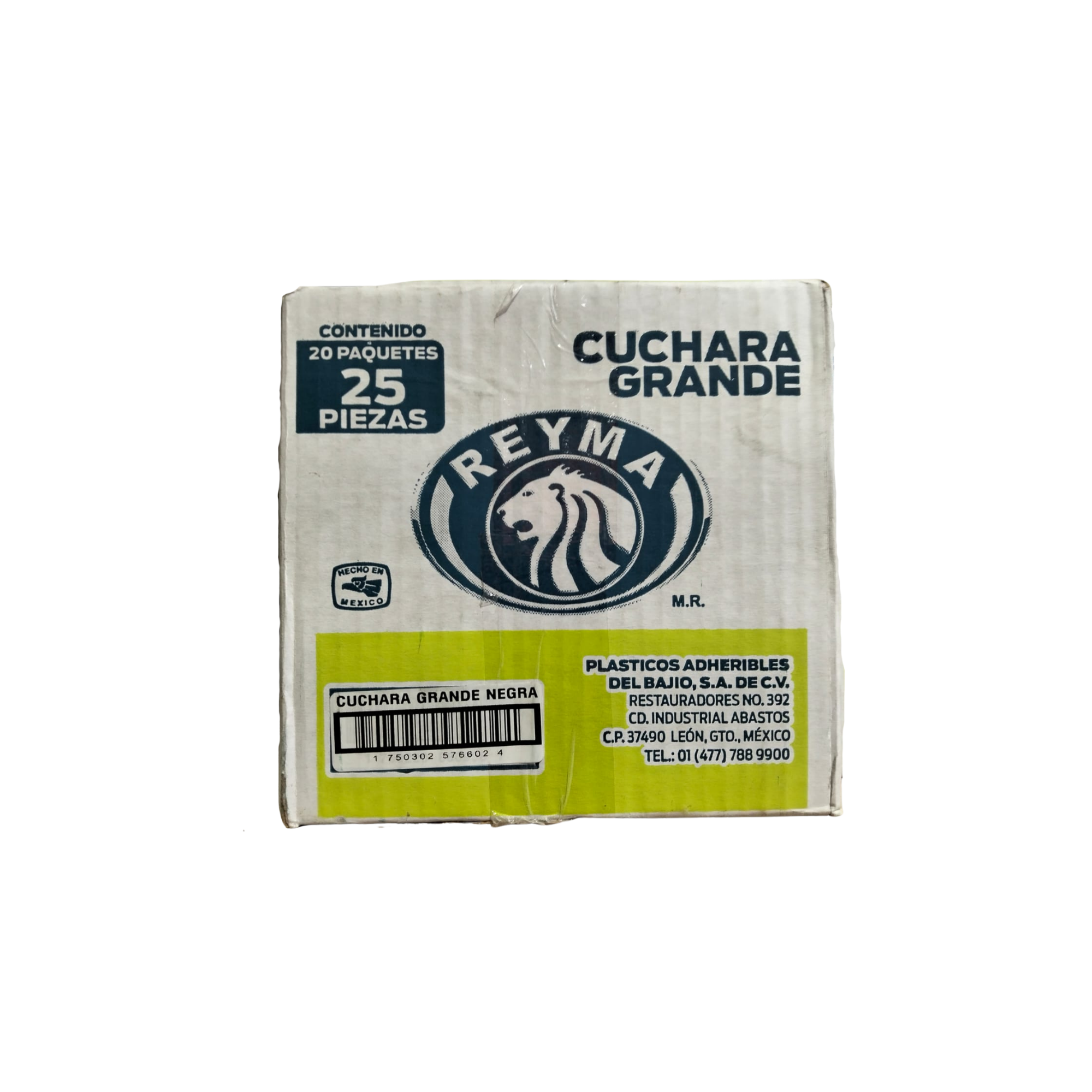 Cuchara Sopera Grande Negra Reyma Caja con 20 Paquetes de 25 Piezas (500 Piezas) Venta al Mayoreo