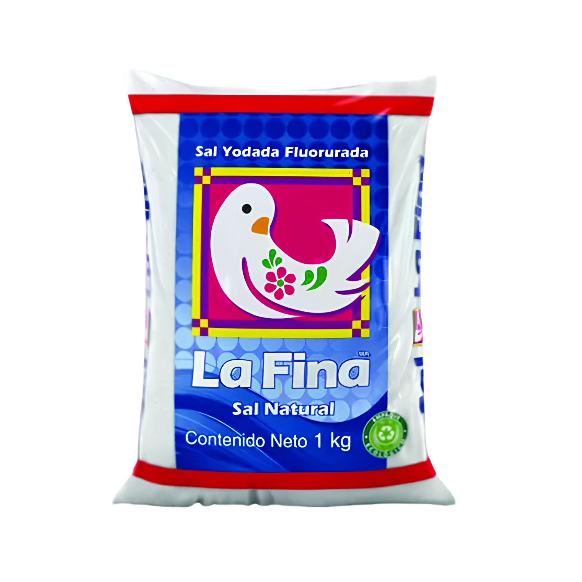 Sal La Fina Yodada Fluorurada 1 kg - Bolsa