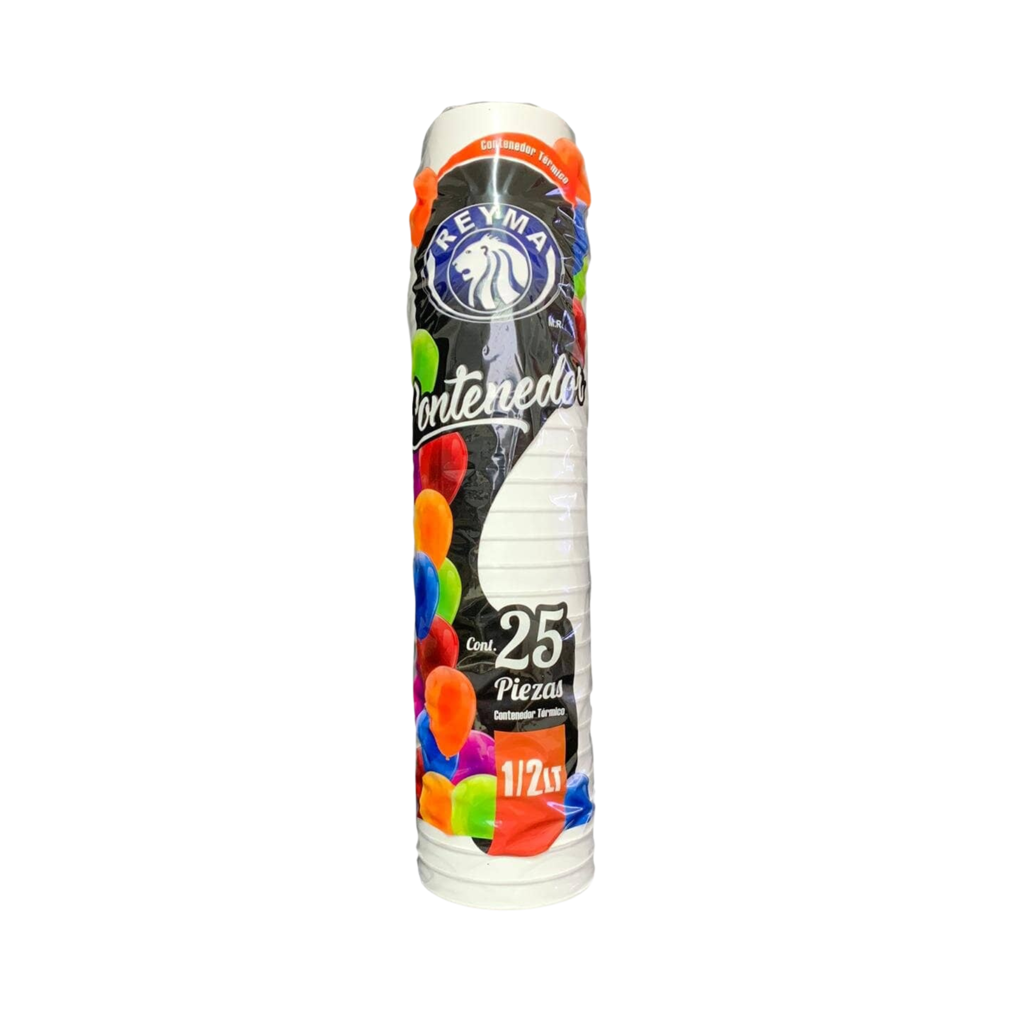Vaso Térmico Reyma 1/2 Litro Paquete con 25 Piezas